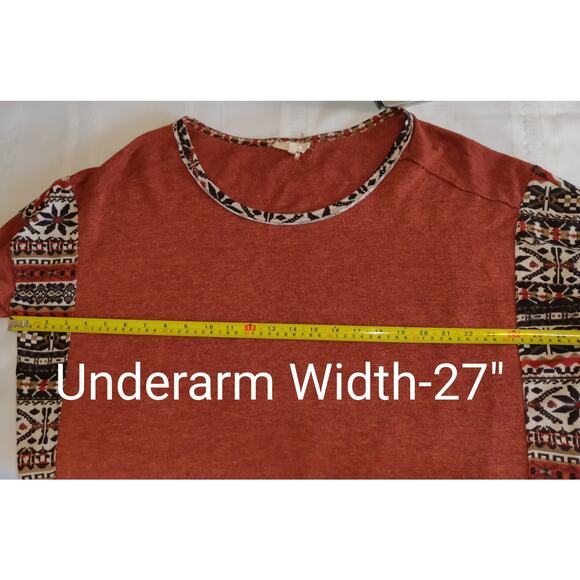 Entro Southwestern Sweater Top Women's LARGE Boho Fringe Lightweight Oversized - Picture 12 of 16